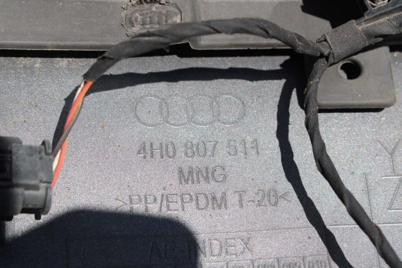 AUDI A8 LX7S 4H TYŁ ZDERZAK tylny + KLAPA BAGAŻNIKA D4 4H0 2010-14 Kolor: Y0Y0 Srebrny 4H0807511 4H0807521 4H0827023B 4H0827023