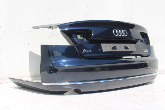 AUDI A8 LZ5D 4H D4 TYŁ ZDERZAK tylny + KLAPA BAGAŻNIKA 4H0 Kolor: 7X7X LZ5D błękit nocy 4H0807511 4H0807385 4H0807521 4H0827023