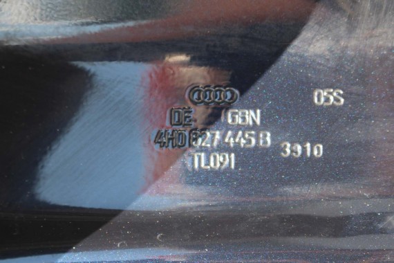 AUDI A8 LZ5D 4H D4 TYŁ ZDERZAK tylny + KLAPA BAGAŻNIKA 4H0 Kolor: 7X7X LZ5D błękit nocy 4H0807511 4H0807385 4H0807521 4H0827023