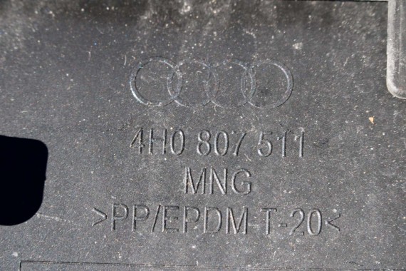 AUDI A8 4H D4 LX7U TYŁ ZDERZAK tylny + LAMPY + KLAPA BAGAŻNIKA + lampa Led ledy 4H0 2010-2014 Kolor: szary Oolonggrau 4H0807511