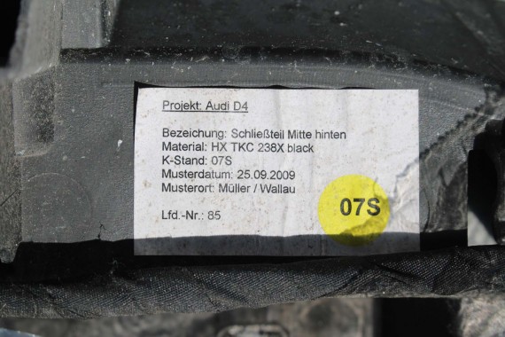 AUDI A8 4H D4 LY9C TYŁ ZDERZAK tylny + LAMPY KLAPA BAGAŻNIKA + LAMPY lampa ledy LED 4H 4H0 D4 Kolor: LY9C - biel ibisa KOMPLETNY