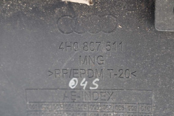 AUDI A8 4H ZDERZAK TYLNY TYŁ PDC 4H0 D4 4H0807511 4H0807067 4H0807521 2010-2014 Czarny 4H0807067 4H0807521 4H0807511 4H0807521