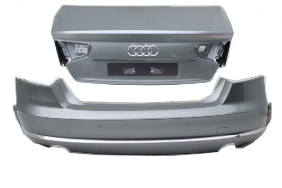 AUDI A8 TYŁ ZDERZAK tylny + KLAPA BAGAŻNIKA + 4H 4H0 D4 2010-2014 4H0807521 Q4Q4 LY7G 4H0807511 4H0807521 4H0827023B 4H0827023