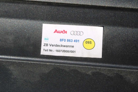 AUDI A5 CABRIO ROLETA TYLNA TYŁ 8F 8F0863491 8F0 863 491 półka bagażnika 8F0863491 8F0863491 8F0863491 8F0863491 8F0863491