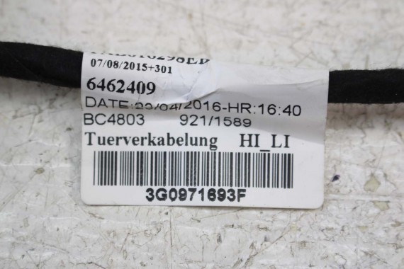 VW PASSAT B8 WIĄZKA ELEKTRYCZNA DRZWI 3G0971693F 3G0 971 693 F 3G0971693H instalacja tył tylna 3G0971693F 3G0971693H 3G0971693F