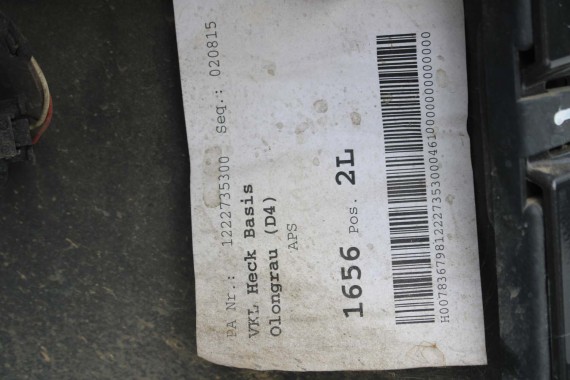 AUDI A8 LX7U 4H TYŁ ZDERZAK tylny + KLAPA BAGAŻNIKA D4 4H0 2010-14 Kolor: 4N4N Szary 4H0807511 4H0807521 4H0827023B 4H0827023