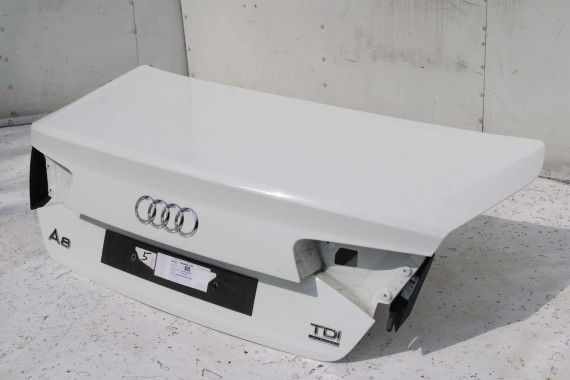 AUDI A8 4H D4 LY9C TYŁ ZDERZAK tylny + LAMPY KLAPA BAGAŻNIKA + LAMPY lampa ledy LED 4H 4H0 D4 Kolor: LY9C - biel ibisa KOMPLETNY