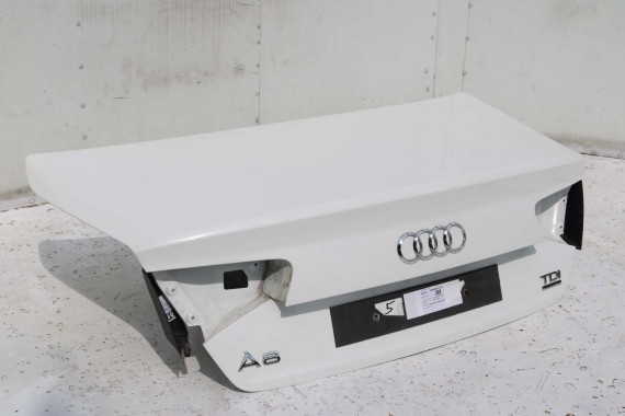 AUDI A8 4H D4 LY9C TYŁ ZDERZAK tylny + LAMPY KLAPA BAGAŻNIKA + LAMPY lampa ledy LED 4H 4H0 D4 Kolor: LY9C - biel ibisa KOMPLETNY