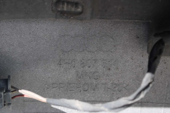 AUDI A8 LX7W 4H D4 TYŁ ZDERZAK tylny + KLAPA BAGAŻNIKA D4 4H0 2010-14 Kolor: P5P5 biały 4H0807511 4H0807521 4H0827023B 4H0827023