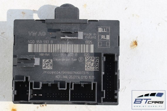 AUDI A3 VW GOLF 7 MODUŁ STEROWNIK DRZWI 5Q0959592B 5Q0959593B 5Q0959595B 5Q0 959 592 B 5Q0959592 5Q0959593 5Q0959595 5Q0959592