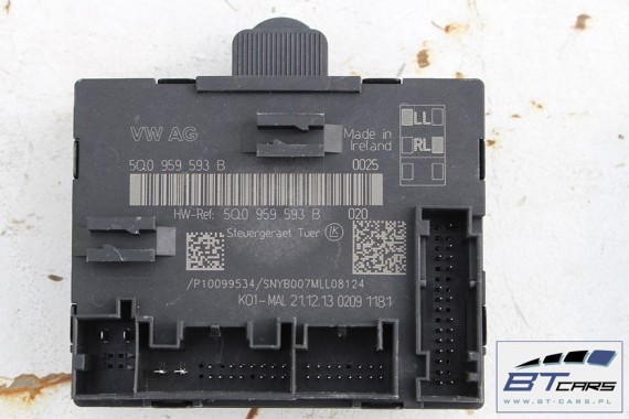 AUDI A3 VW GOLF 7 MODUŁ STEROWNIK DRZWI 5Q0959592B 5Q0959593B 5Q0959595B 5Q0 959 592 B 5Q0959592 5Q0959593 5Q0959595 5Q0959592