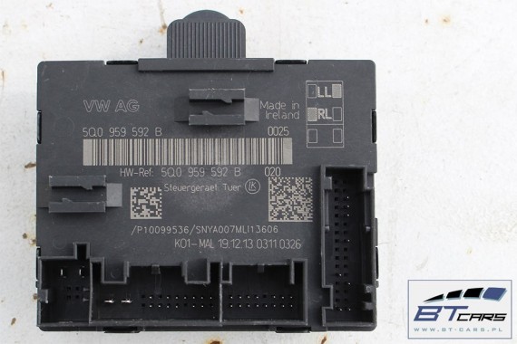 AUDI A3 VW GOLF 7 MODUŁ STEROWNIK DRZWI 5Q0959592B 5Q0959593B 5Q0959595B 5Q0 959 592 B 5Q0959592 5Q0959593 5Q0959595 5Q0959592