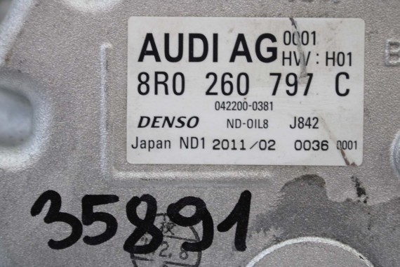 AUDI A8 Q5 POMPA SPRĘŻARKA KLIMATYZACJI 8R0260797C kompresor klimy Hybrid 2.0 TFSi hybryda 8R 8R0260797D 8R0 260 797 8R0260797C
