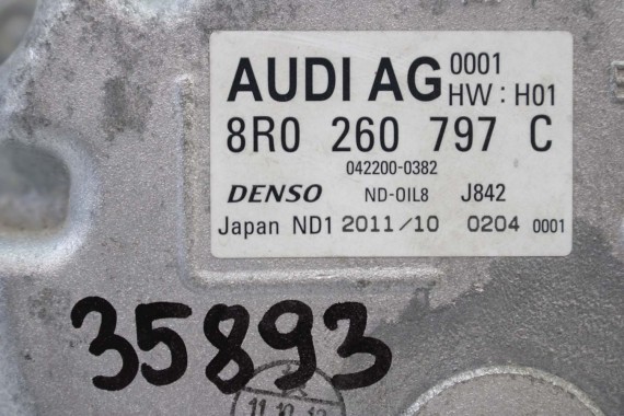 AUDI A8 Q5 POMPA SPRĘŻARKA KLIMATYZACJI 8R0260797C kompresor klimy Hybrid 2.0 TFSi hybryda 8R 8R0260797D 8R0 260 797 8R0260797C