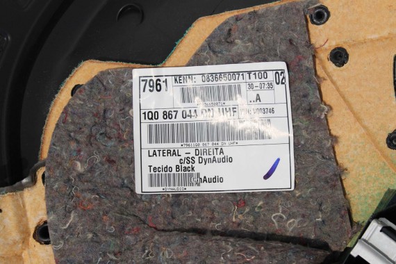 VW EOS BOCZEK DRZWI TYLNY TYL WELUROWY TAPICERKA 1Q0867043DN 1Q0867044DN 1Q0867043EA 1Q0867044EA 1Q0867043DN 1Q0867044DN UHF