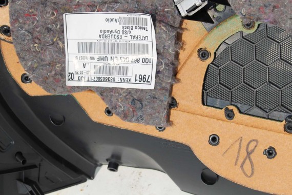 VW EOS BOCZEK DRZWI TYLNY TYL WELUROWY TAPICERKA 1Q0867043DN 1Q0867044DN 1Q0867043EA 1Q0867044EA 1Q0867043DN 1Q0867044DN UHF