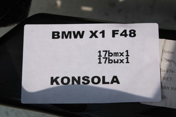 BMW X1 X2 F48 F39 KONSOLA PULPIT DESKA ROZDZIELCZA KOKPIT PULPIT 9332740 czarna 2566133 9332740 9332740 9332740 9332740 9332740