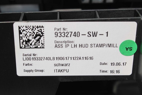 BMW X1 X2 F48 F39 KONSOLA PULPIT DESKA ROZDZIELCZA KOKPIT PULPIT 9332740 czarna 2566133 9332740 9332740 9332740 9332740 9332740