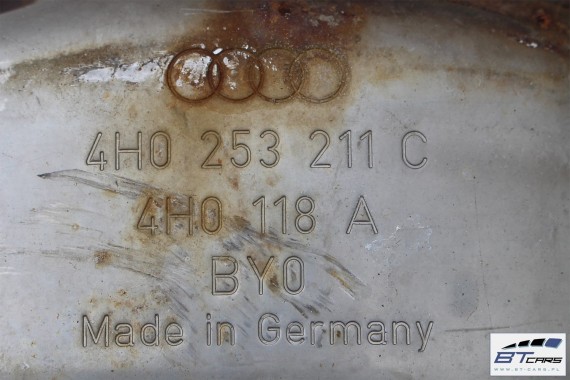 AUDI A6 A7 A8 TŁUMIK 4H0253211C 4H0 253 211 C  3.0 TFSi kompresor 4G 4H D4 2010-2017 4H0253211C 4H0253211C 4H0253211C 4H0253211