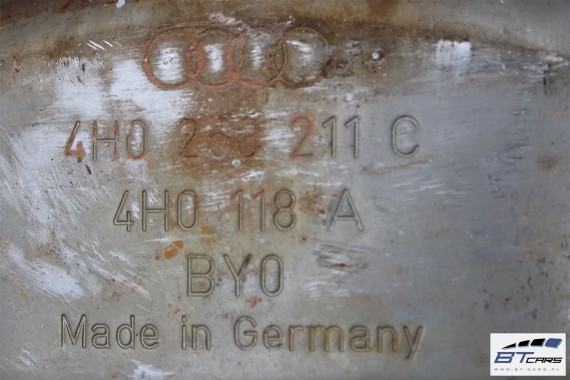 AUDI A6 A7 A8 TŁUMIK 4H0253211C 4H0 253 211 C  3.0 TFSi kompresor 4G 4H D4 2010-2017 4H0253211C 4H0253211C 4H0253211C 4H0253211