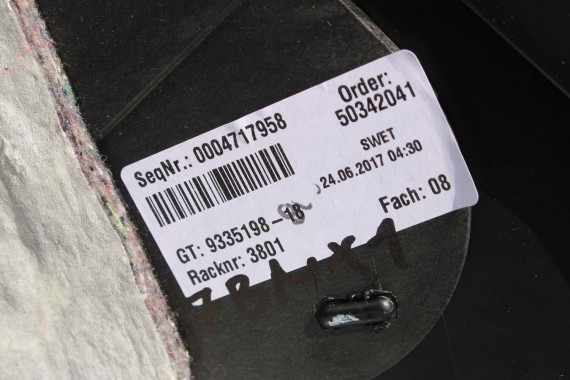 BMW X1 F48 TUNEL 9335198 ŚRODKOWY kolor czarny 52209335198 51169335198 9335198 9335198 9335198 9335198 9335198 9335198 9335198