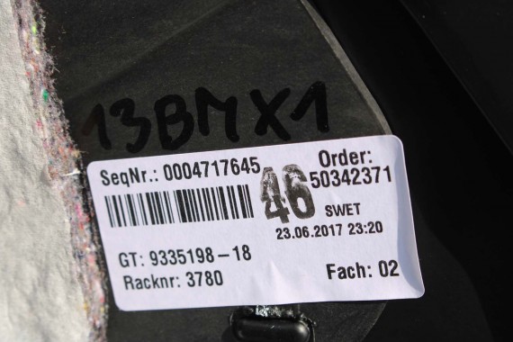 BMW X1 F48 TUNEL 9335198 ŚRODKOWY kolor czarny 52209335198 51169335198 9335198 9335198 9335198 9335198 9335198 9335198 9335198