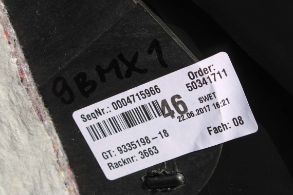 BMW X1 F48 TUNEL 9335198 ŚRODKOWY kolor czarny 52209335198 51169335198 9335198 9335198 9335198 9335198 9335198 9335198 9335198