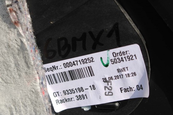 BMW X1 F48 TUNEL 9335198 ŚRODKOWY kolor czarny 52209335198 51169335198 9335198 9335198 9335198 9335198 9335198 9335198 9335198