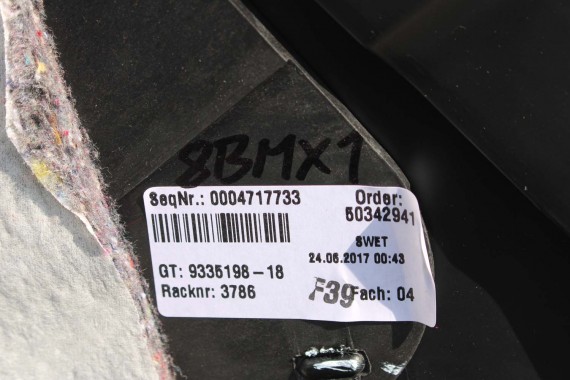 BMW X1 F48 TUNEL 9335198 ŚRODKOWY kolor czarny 52209335198 51169335198 9335198 9335198 9335198 9335198 9335198 9335198 9335198