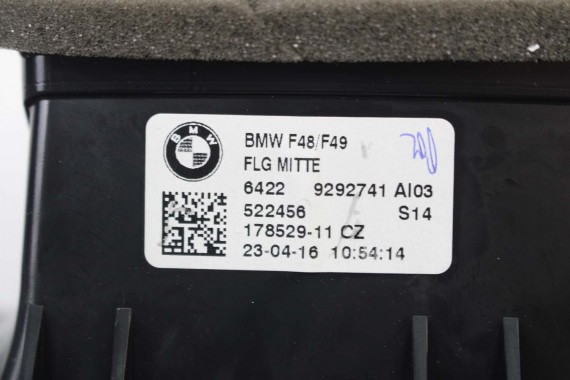 BMW X1 F48 KRATKI WLOTY POWIETRZA KONSOLI 9292739 9292741 9292740 9332485 kratka wlot nawiewu X2 F39 9332456 64229292739 9292739