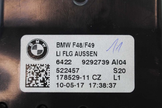 BMW X1 F48 KRATKI WLOTY POWIETRZA KONSOLI 9292739 9292741 64229292740 9332485 kratka wlot nawiewu X2 F39 9332456 64229292739