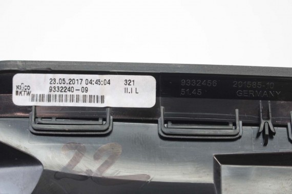 BMW X1 F48 KRATKI WLOTY POWIETRZA KONSOLI 9292739 9292741 64229292740 9332485 kratka wlot nawiewu X2 F39 9332456 64229292739