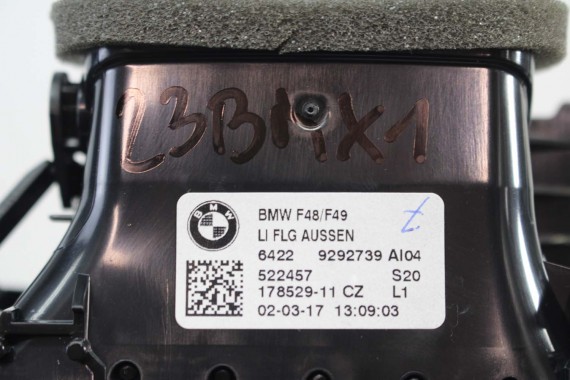 BMW X1 F48 KRATKI WLOTY POWIETRZA KONSOLI 9292739 9292741 64229292740 9332485 kratka wlot nawiewu X2 F39 9332456 64229292739