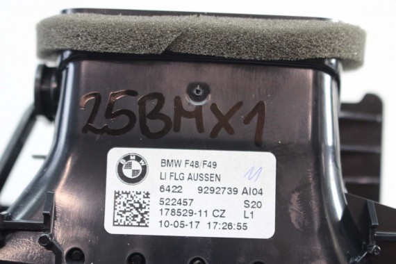 BMW X1 F48 KRATKI WLOTY POWIETRZA KONSOLI 9292739 9292741 64229292740 9332485 kratka wlot nawiewu X2 F39 9332456 64229292739