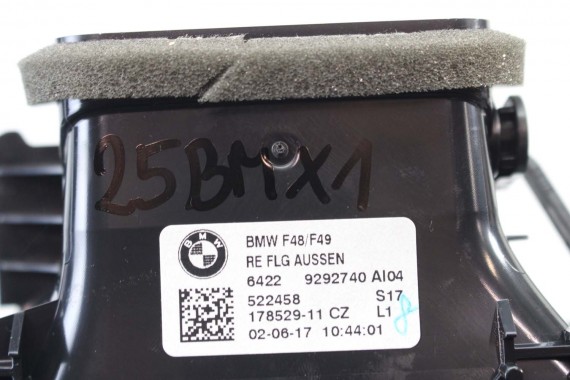 BMW X1 F48 KRATKI WLOTY POWIETRZA KONSOLI 9292739 9292741 64229292740 9332485 kratka wlot nawiewu X2 F39 9332456 64229292739