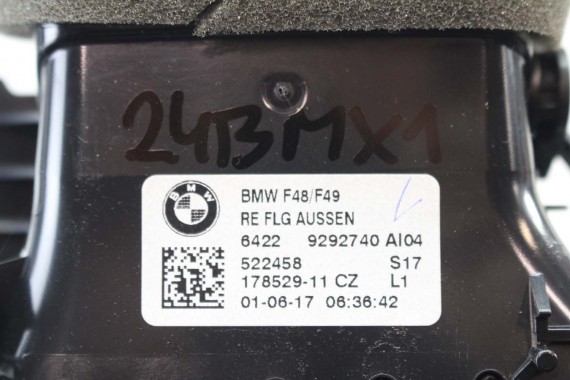 BMW X1 F48 KRATKI WLOTY POWIETRZA KONSOLI 9292739 9292741 64229292740 9332485 kratka wlot nawiewu X2 F39 9332456 64229292739