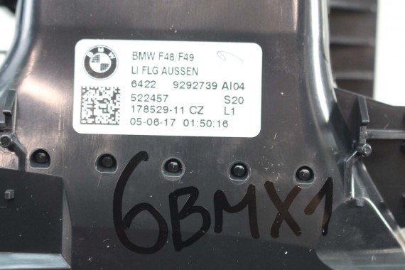BMW X1 F48 KRATKI WLOTY POWIETRZA KONSOLI 9292739 9292741 64229292740 9332485 kratka wlot nawiewu X2 F39 9332456 64229292739
