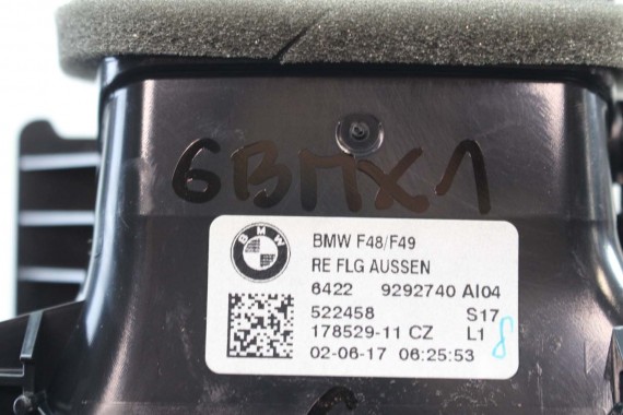 BMW X1 F48 KRATKI WLOTY POWIETRZA KONSOLI 9292739 9292741 64229292740 9332485 kratka wlot nawiewu X2 F39 9332456 64229292739