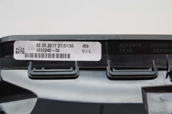 BMW X1 F48 KRATKI WLOTY POWIETRZA KONSOLI 9292739 9292741 64229292740 9332485 kratka wlot nawiewu X2 F39 9332456 64229292739