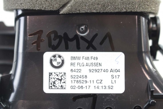 BMW X1 F48 KRATKI WLOTY POWIETRZA KONSOLI 9292739 9292741 64229292740 9332485 kratka wlot nawiewu X2 F39 9332456 64229292739