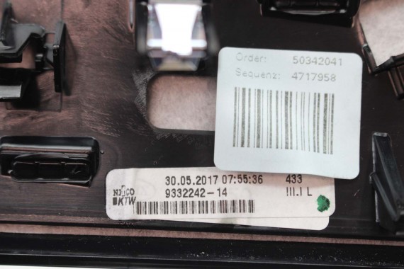 BMW X1 F48 KRATKI WLOTY POWIETRZA KONSOLI 9292739 9292741 64229292740 9332485 kratka wlot nawiewu X2 F39 9332456 64229292739