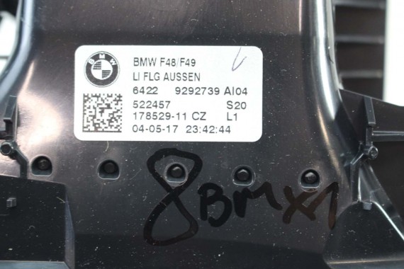 BMW X1 F48 KRATKI WLOTY POWIETRZA KONSOLI 9292739 9292741 64229292740 9332485 kratka wlot nawiewu X2 F39 9332456 64229292739