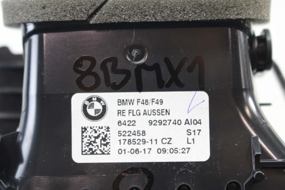 BMW X1 F48 KRATKI WLOTY POWIETRZA KONSOLI 9292739 9292741 64229292740 9332485 kratka wlot nawiewu X2 F39 9332456 64229292739