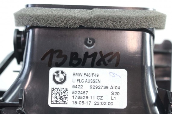 BMW X1 F48 KRATKI WLOTY POWIETRZA KONSOLI 9292739 9292741 64229292740 9332485 kratka wlot nawiewu X2 F39 9332456 64229292739