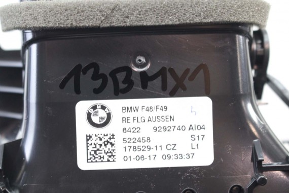 BMW X1 F48 KRATKI WLOTY POWIETRZA KONSOLI 9292739 9292741 64229292740 9332485 kratka wlot nawiewu X2 F39 9332456 64229292739