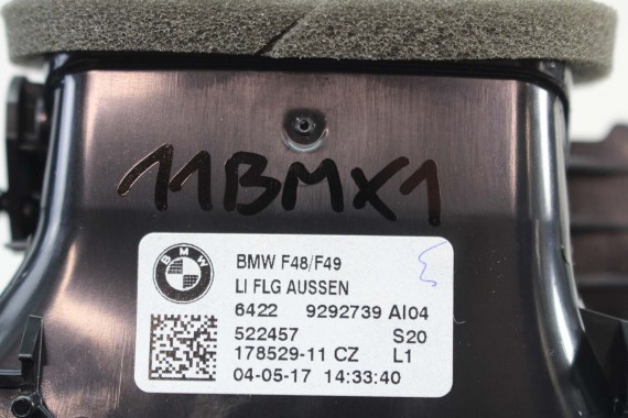 BMW X1 F48 KRATKI WLOTY POWIETRZA KONSOLI 9292739 9292741 64229292740 9332485 kratka wlot nawiewu X2 F39 9332456 64229292739