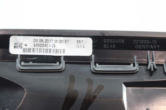 BMW X1 F48 KRATKI WLOTY POWIETRZA KONSOLI 9292739 9292741 64229292740 9332485 kratka wlot nawiewu X2 F39 9332456 64229292739