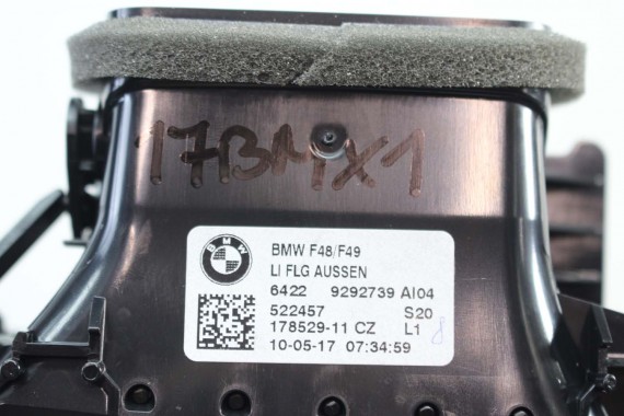 BMW X1 F48 KRATKI WLOTY POWIETRZA KONSOLI 9292739 9292741 64229292740 9332485 kratka wlot nawiewu X2 F39 9332456 64229292739