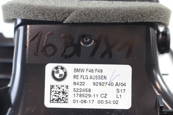 BMW X1 F48 KRATKI WLOTY POWIETRZA KONSOLI 9292739 9292741 64229292740 9332485 kratka wlot nawiewu X2 F39 9332456 64229292739