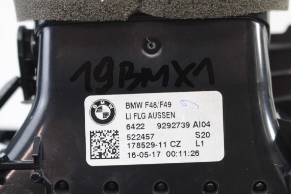 BMW X1 F48 KRATKI WLOTY POWIETRZA KONSOLI 9292739 9292741 64229292740 9332485 kratka wlot nawiewu X2 F39 9332456 64229292739